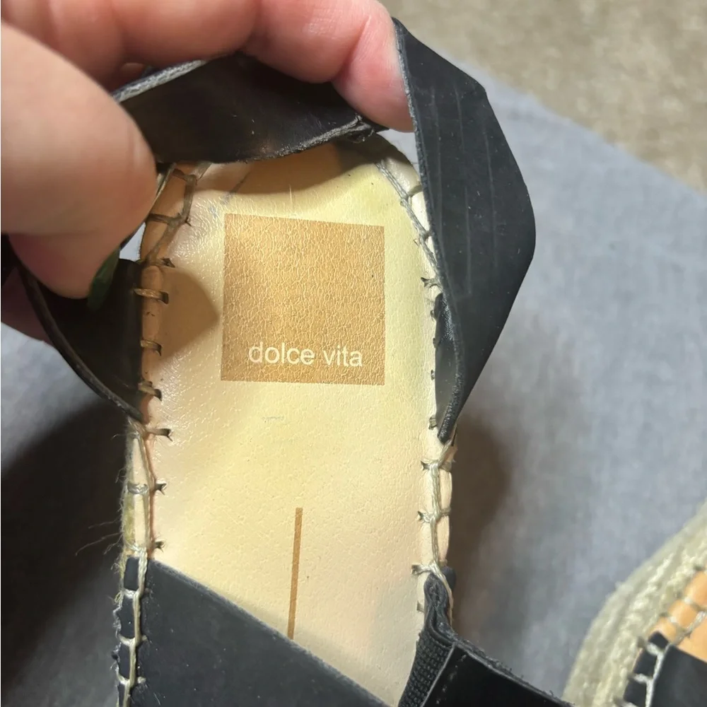 Dolce Vita Shae Platform Espadrille Sandals Size 8 Beach Boho Neutral Date